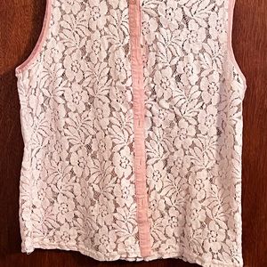 Vintage style lace working button vest by Forever 21 sz MD